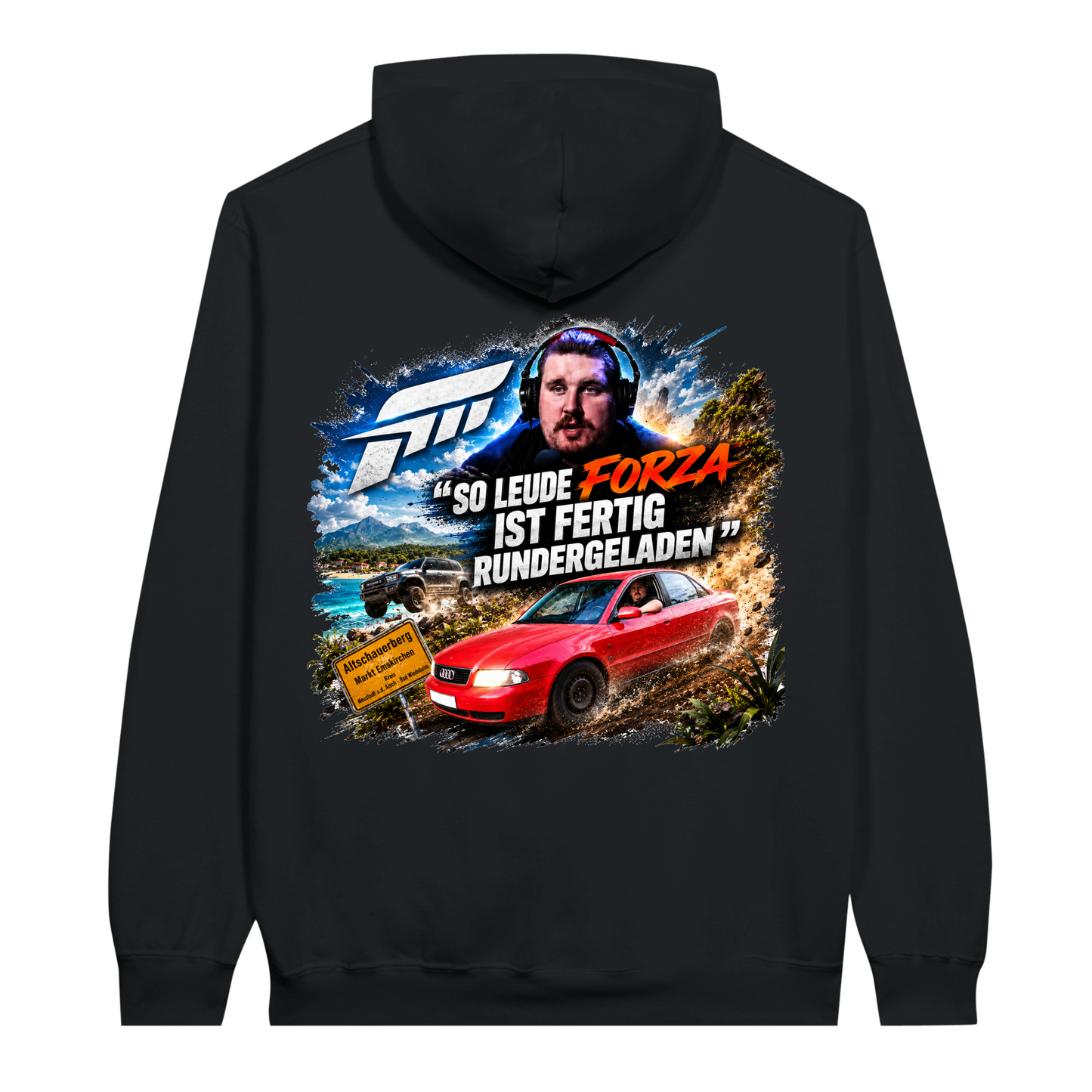 Drachenlord Forza - Hoodie (mit Backprint)