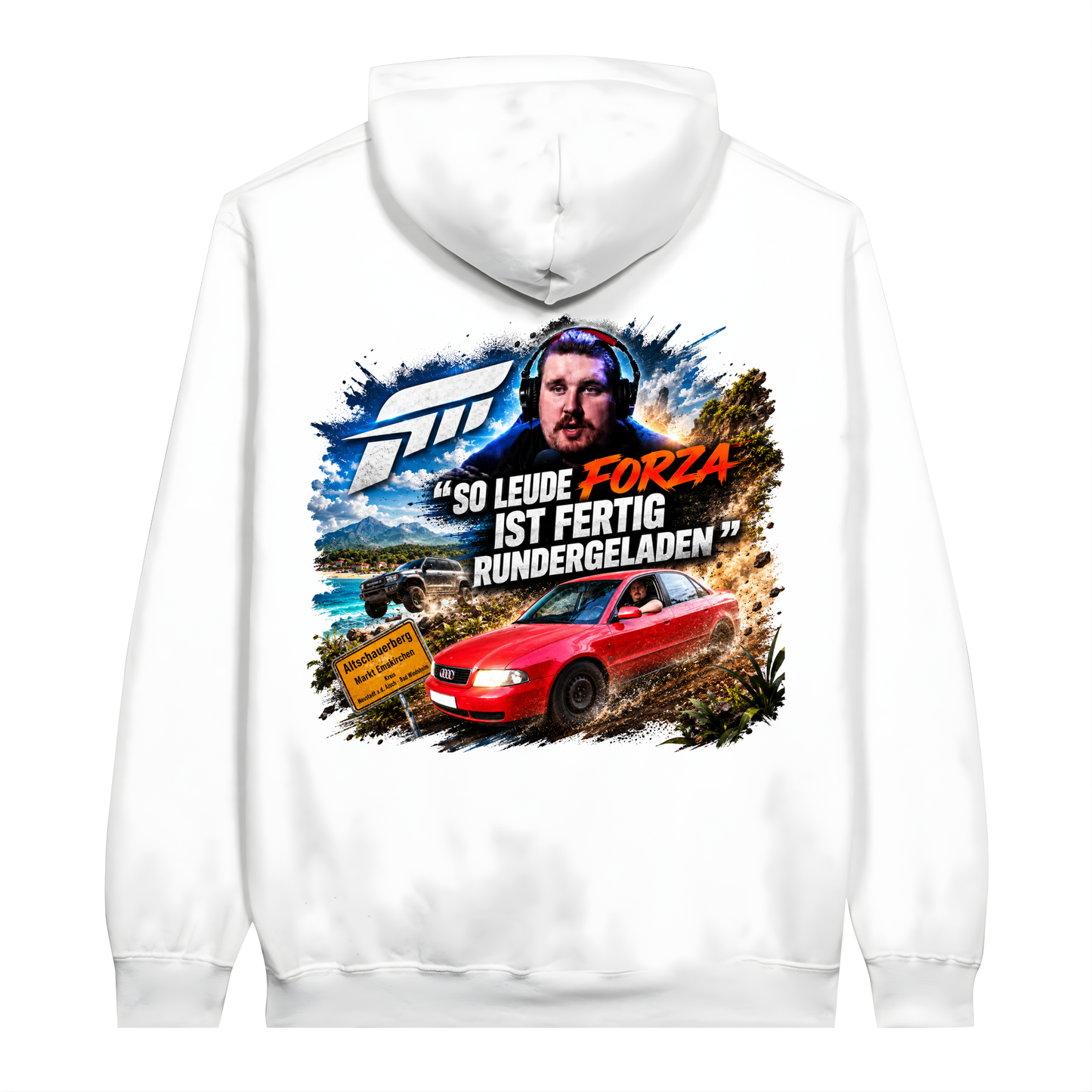 Drachenlord Forza - Hoodie (mit Backprint)