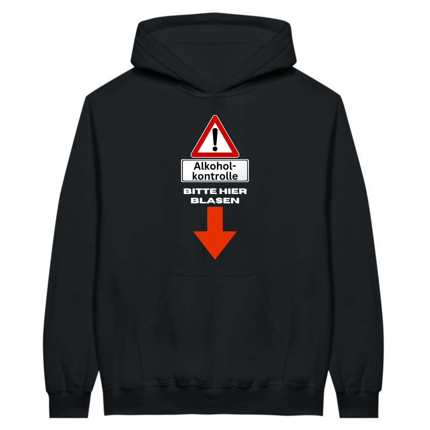 Alkoholkontrolle, Bitte hier blasen - Hoodie